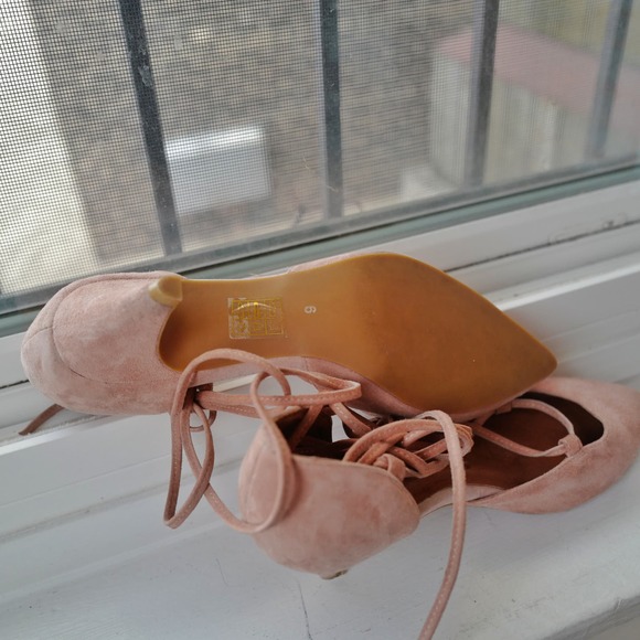 Free People Blush Lace-Up Heels - Picture 7 of 8